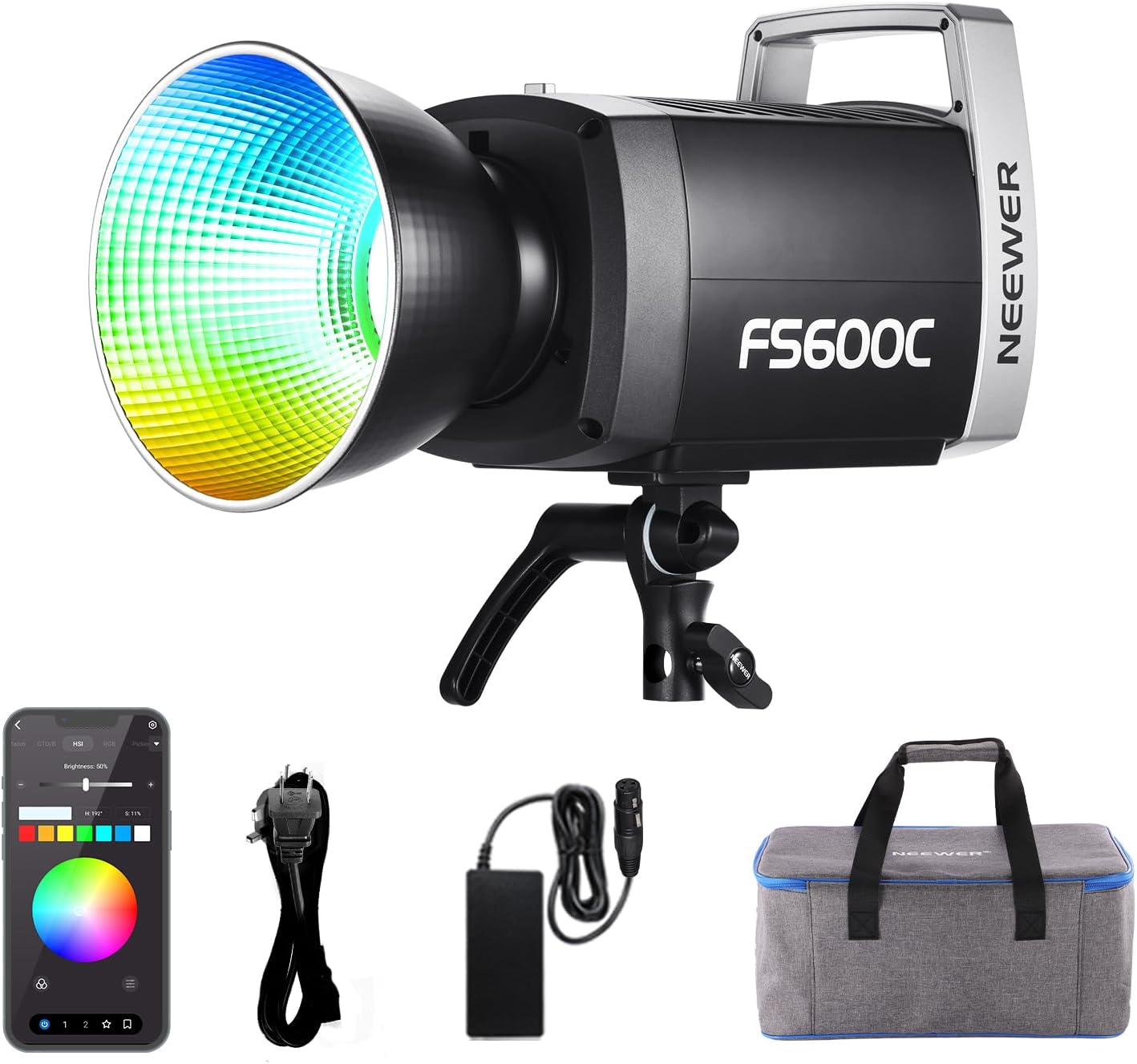 Photography Lighting Bag - NEEWER FS600C 600W RGB COB LED