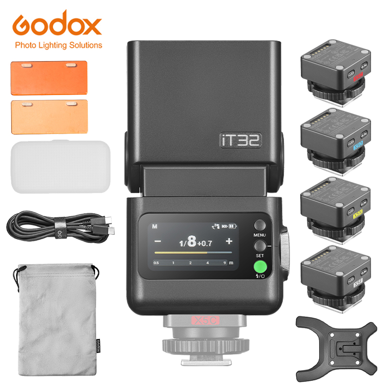 Photography Lighting Godox - Godox IT32 IFlash Camera Flash TTL