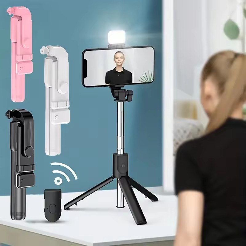 Photography Lighting Diagram - Wireless Bluetooth Selfie Stick Tripod with