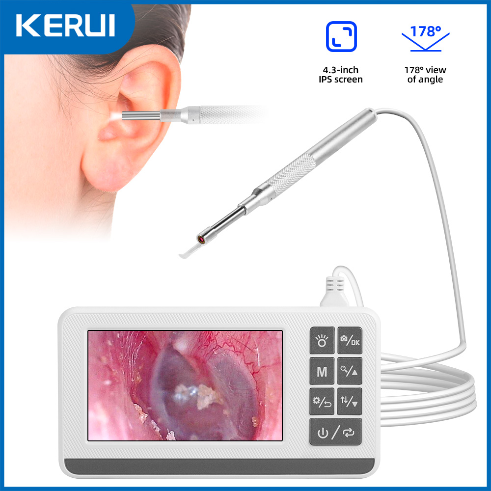 Photography Lighting Gear - KERUI Otoscope 3.9mm Ear Endoscope Camera