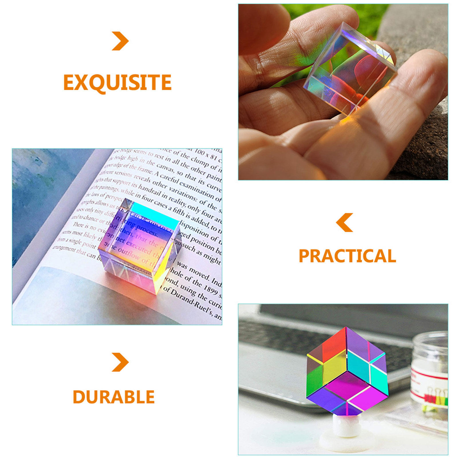 Learn Photography Lighting - 2Pcs Long-Lasting Crystal Cube Prisms for