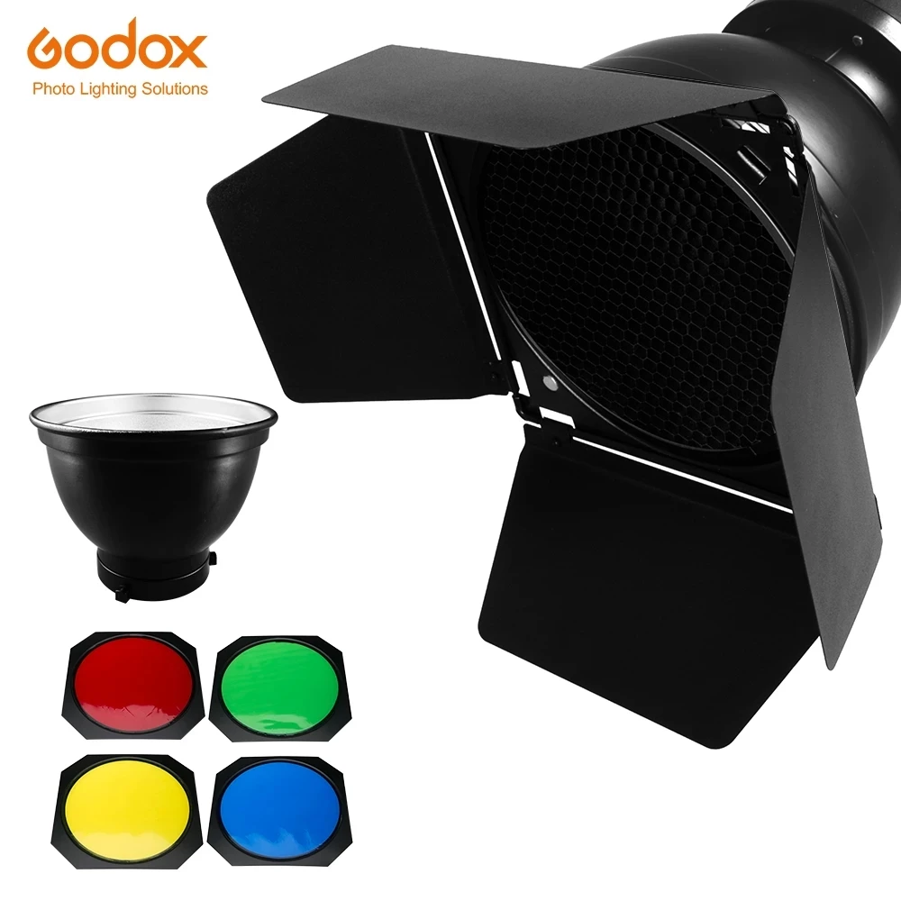 Godox BD-04 Barn Door Standard - Honeycomb Grid Filter ulasan dan harga