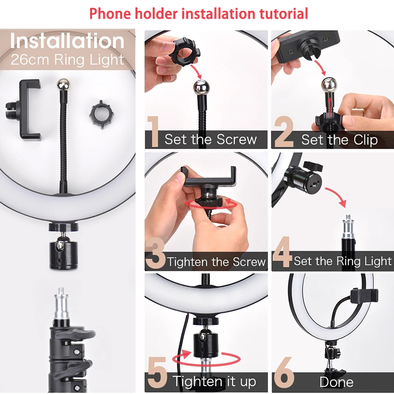 16/26/33cm Selfie Ring Light P - Photography Lighting Home ulasan dan harga