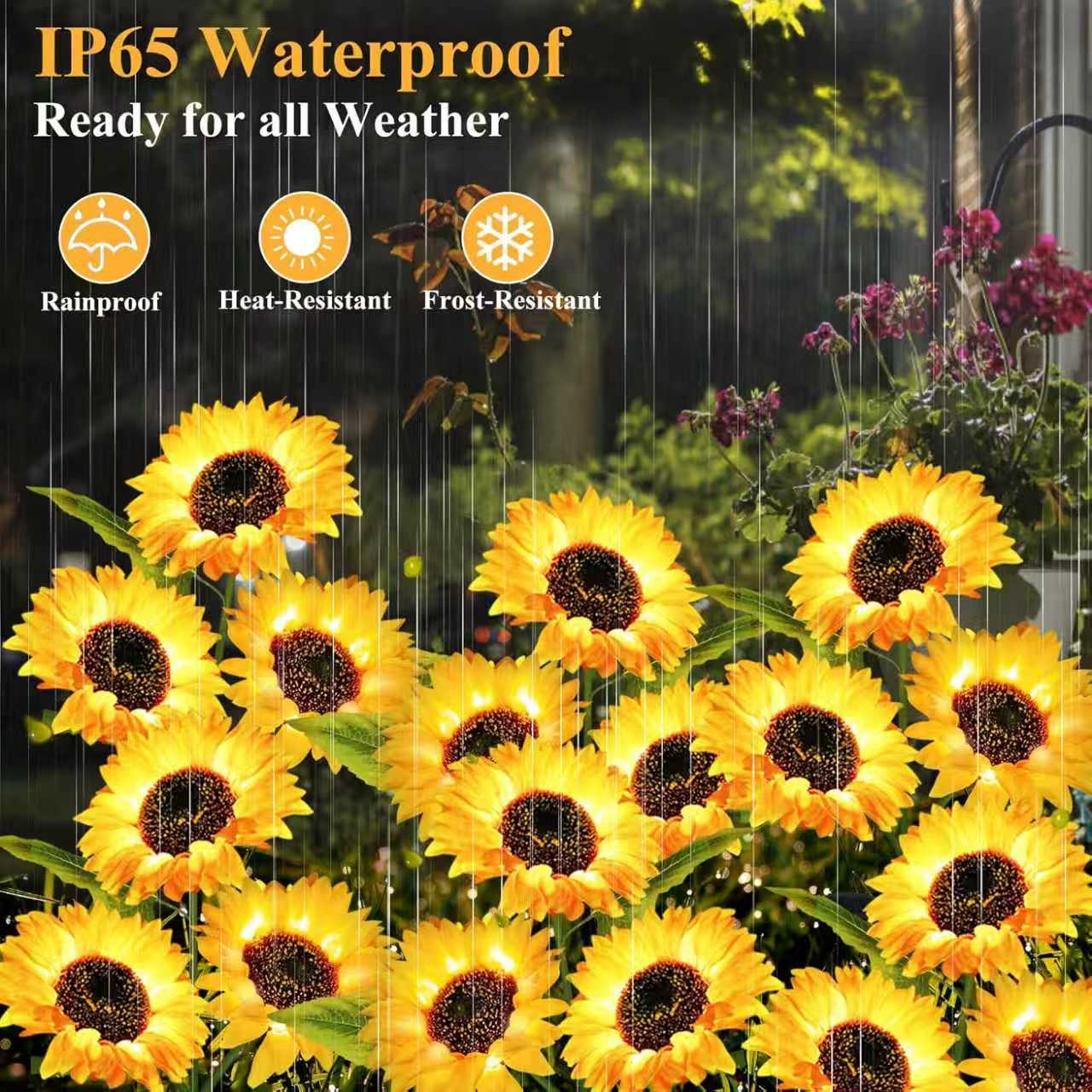 2 Pack Solar Sunflower Outdoor - Flower Photography Led Lighting Pack ulasan dan harga