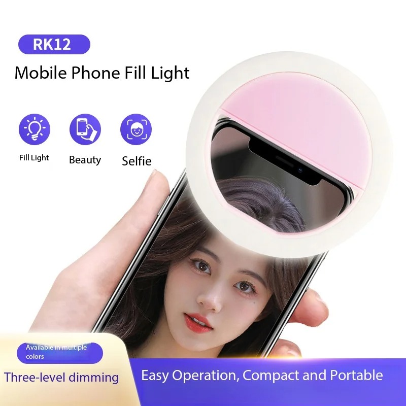 Rechargeable Clip On Selfie Ri - Photography Lighting Gear ulasan dan harga