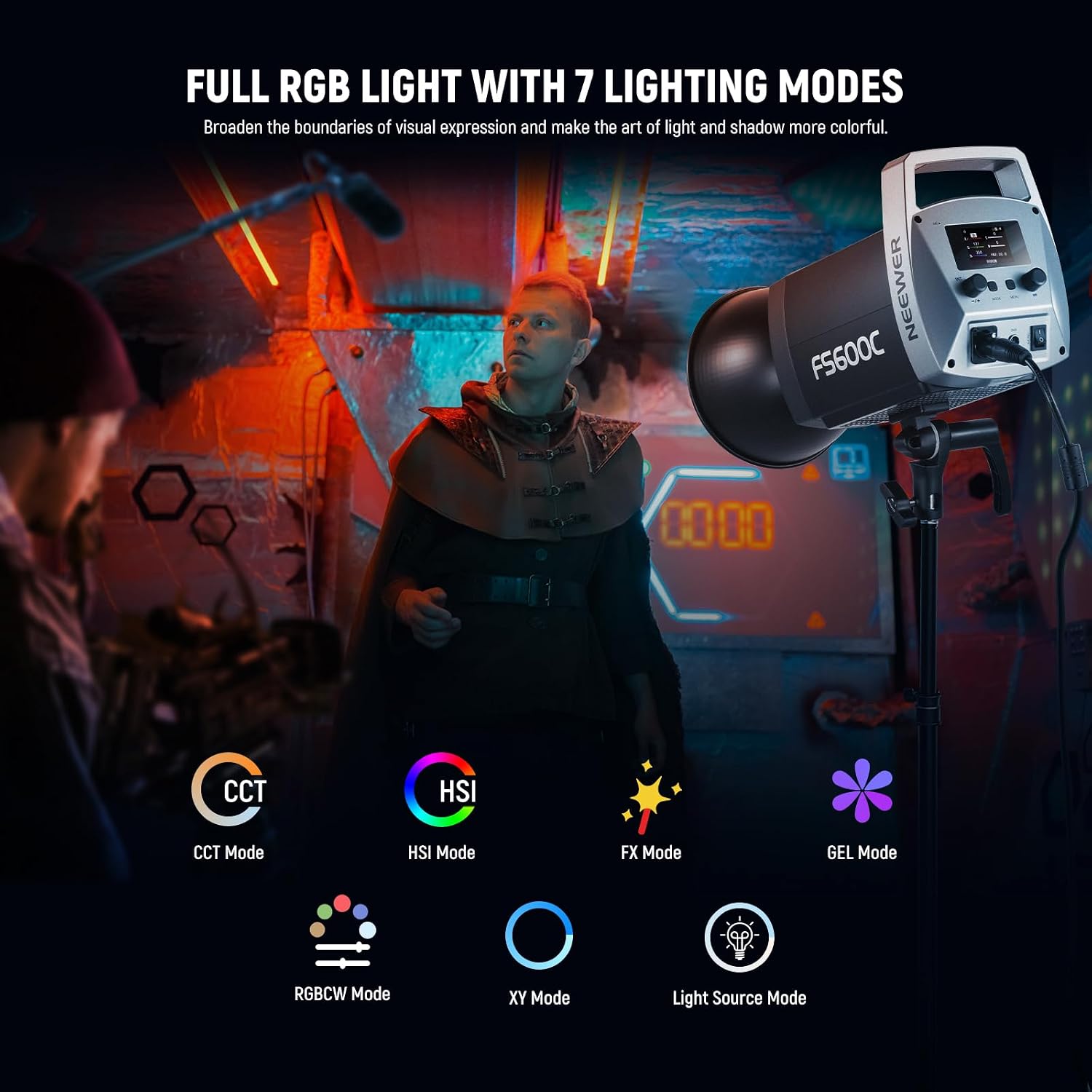 NEEWER FS600C 600W RGB COB LED - Photography Lighting Bag ulasan dan harga
