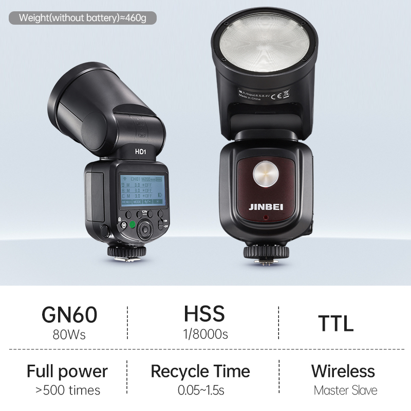 JINBEI HD-1Round-head HSS Spee - Good Lighting In Photography ulasan dan harga
