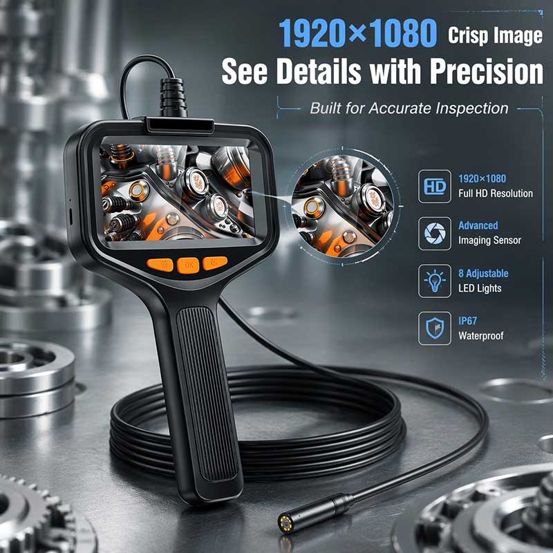 1080P HD Industrial Borescope  - Photography Lighting Diagram ulasan dan harga