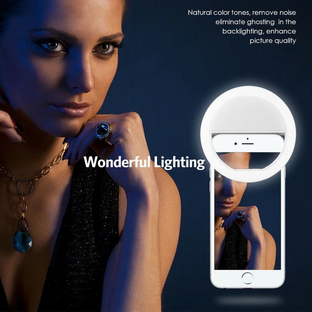 LED Selfie Fill Light USB Char - Photography Lighting Gear ulasan dan harga
