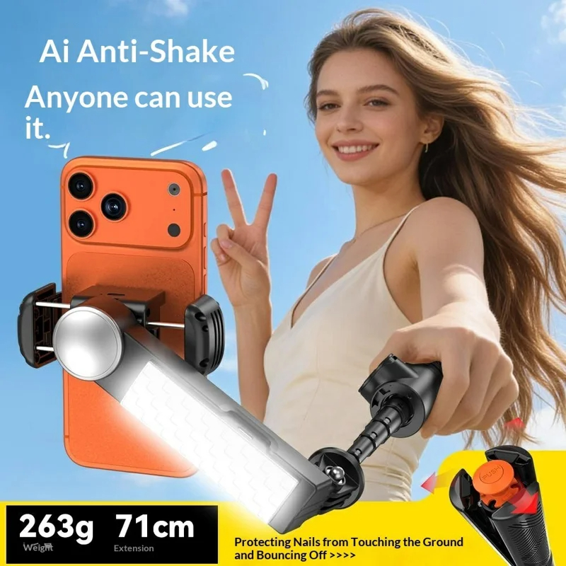 AI Auto Balance Selfie Stick T - Photography Lighting Ai ulasan dan harga