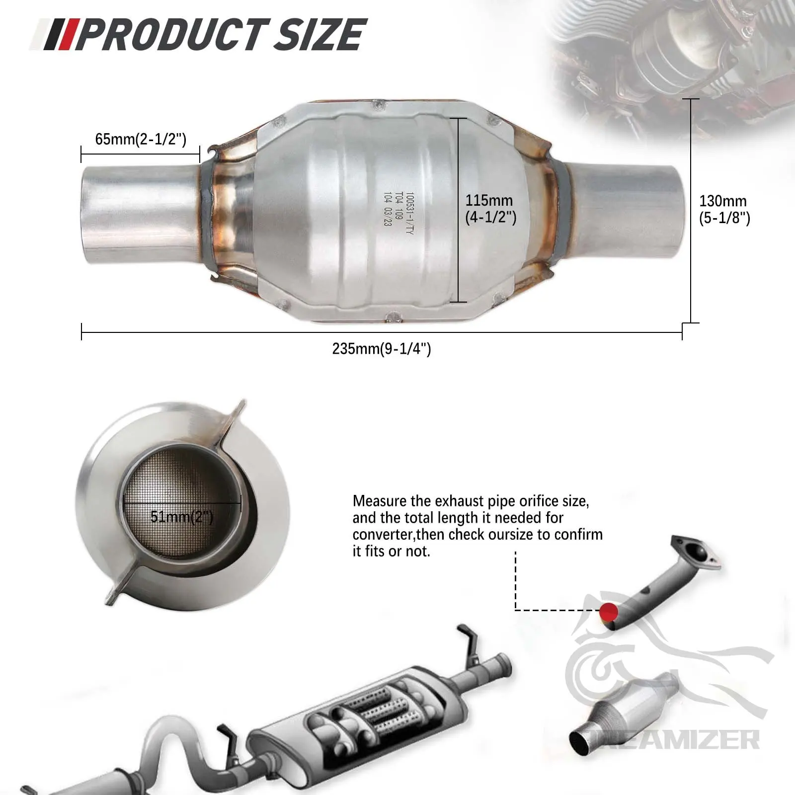 Three-Way Catalytic Converter  - Honeycomb Grid Filter ulasan dan harga