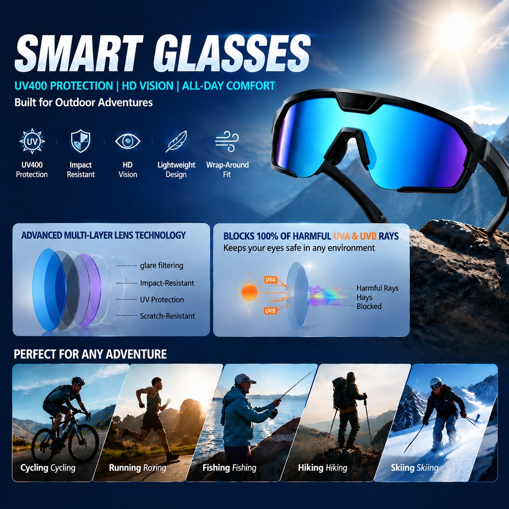 Smart AI Glasses 4K 800W Trans - Photography Lighting Ai ulasan dan harga