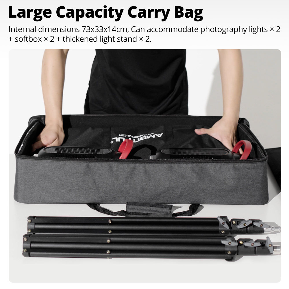 AMBITFUL new PB06 Portable Car - Photography Lighting Bag ulasan dan harga