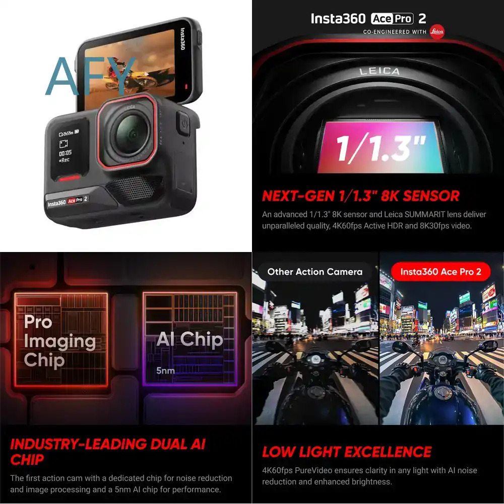 Insta360 Ace Pro 2 for Action  - Photography Lighting Ai ulasan dan harga