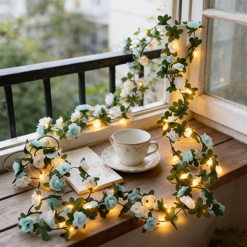 3 Pack (2Flower Vine+1 LED Lig - Flower Photography Led Lighting Pack ulasan dan harga
