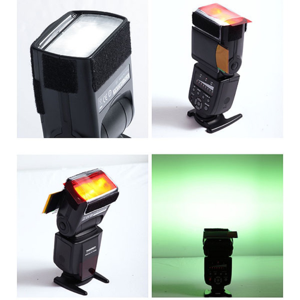 12 Colors Camera Flash Gels Li - Photography Lighting Flash ulasan dan harga