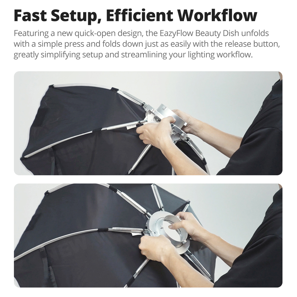 New Godox EazyFlow Beauty Dish - Photography Lighting Flash ulasan dan harga
