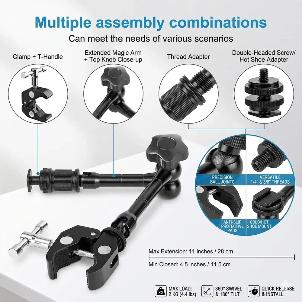 11 inch Magic Arm with Super C - Photography Lighting Diagram ulasan dan harga