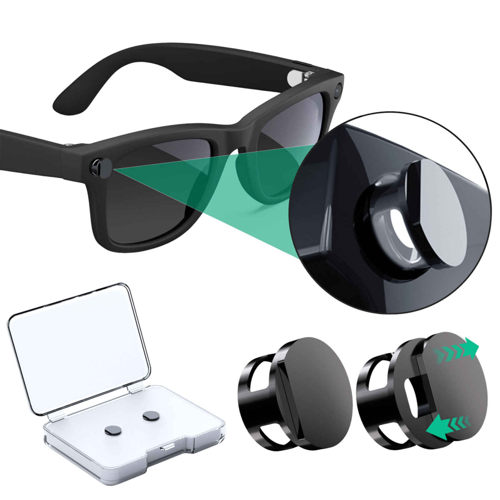 Smart Glasses LED Light Protec - Photography Lighting Diagram ulasan dan harga