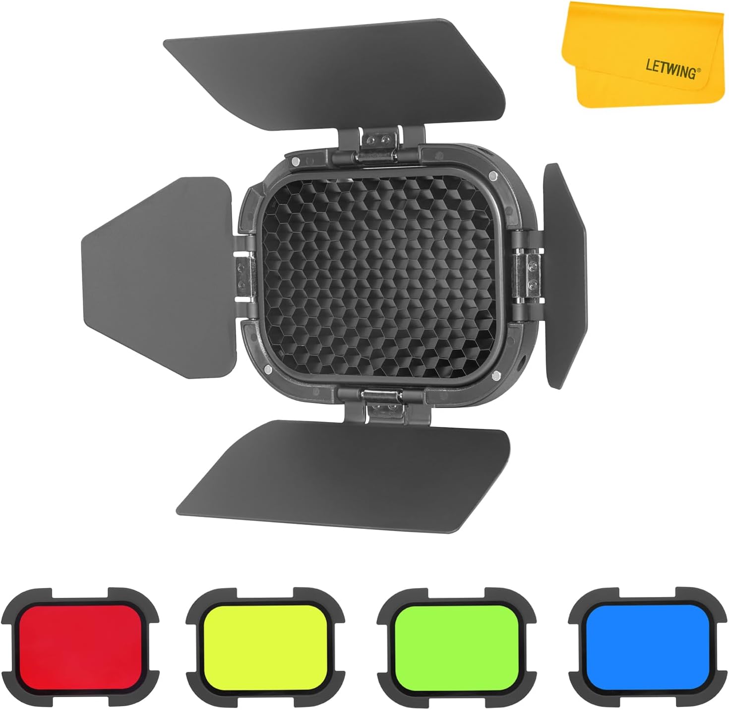 GODOX BD-07 II Barn Door Compa - Honeycomb Grid Filter ulasan dan harga